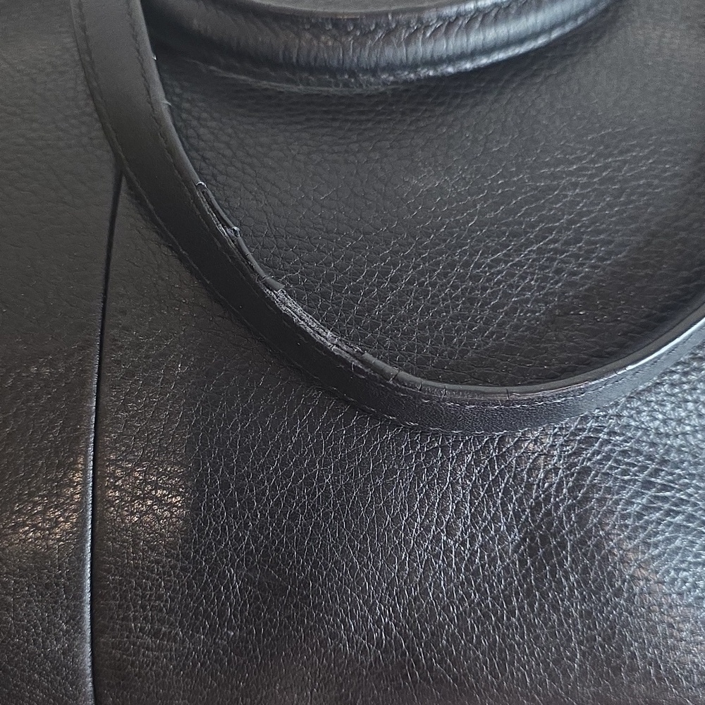 Coach Madison Black Pebble Leather Tote #26769 Includes Unbranded Purse Scarf - Picture 7 of 13